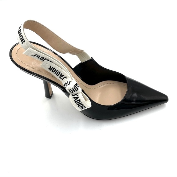 ❤️SOLD❤️Dior J’adior Slingback Pump - Black Patent Calfskin - Picture 4 of 16